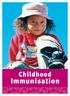 Childhood. Immunisation
