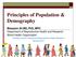 Principles of Population & Demography