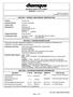 MATERIAL SAFETY DATA SHEET PRODUCT: Fortane One SECTION 1: PRODUCT AND COMPANY IDENTIFICATION