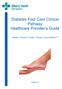 Diabetes Foot Care Clinical Pathway Healthcare Provider s Guide