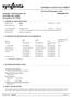 MATERIAL SAFETY DATA SHEET. In Case of Emergency, Call Syngenta Crop Protection, Inc Post Office Box Greensboro, NC 27419