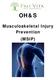 OH&S. Musculoskeletal Injury Prevention (MSIP)