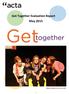 Get Together Evaluation Report May 2015