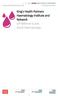 King s Health Partners Haematology Institute and Network GP Referral Guide, Adult Haematology