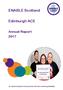ENABLE Scotland. Edinburgh ACE. Annual Report 2017