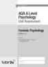 AQA A Level Psychology