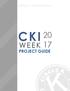 CIRCLE K INTERNATIONAL CKI WEEK PROJECT GUIDE