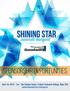 SHINING STAR SPONSORSHIP OPPORTUNITIES. awards banquet
