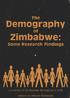 Demography. Zimbabwe: