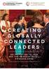 CREATING GLOBALLY CONNECTED LEADERS AN INVITATION TO JOIN HRH THE PRINCESS ROYAL, PRINCESS ANNE