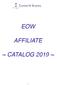 EOW AFFILIATE ~ CATALOG 2019 ~