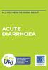 ACUTE DIARRHOEA FUNDING RESEARCH INTO DISEASES OF THE GUT, LIVER & PANCREAS
