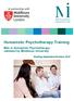 Humanistic Psychotherapy Training. MSc in Humanistic Psychotherapy validated by Middlesex University