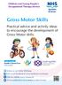 Gross Motor Skills. Practical advice and activity ideas to encourage the development of Gross Motor skills.