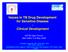 Issues in TB Drug Development for Sensitive Disease - Clinical Development