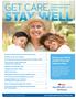 STAY WELL GET CARE, Keep your family smoke-free and tobacco-free. newsletter for members of AmeriHealth Caritas Northeast