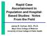 Rapid Case Ascertainment in Population and Hospital- Based Studies: Notes From the Field