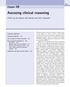 Assessing clinical reasoning