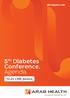 ahcongress.com 5 th Diabetes Conference. Agenda CME points January 2019 Dubai World Trade Centre