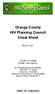Orange County HIV Planning Council Cheat Sheet