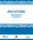 Apia Outcome. Tenth Pacific Health Ministers Meeting 2 4 July Government of the Independent State of Samoa