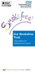 Our Smokefree Trust. Information for patients and carers