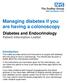 Managing diabetes if you are having a colonoscopy