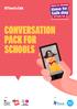 #TimetoTalk CONVERSATION PACK FOR SCHOOLS