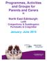 Programmes, Activities and Groups for Parents and Carers In. North East Edinburgh: Leith Craigentinny & Duddingston Portobello & Craigmillar
