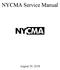 NYCMA Service Manual August 29, 2018