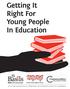 Getting It Right For Young People In Education