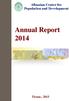 ëëë.acpd-al.org Albanian Center for Population and Development Annual Report 2014