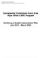 Sacramento Transitional Grant Area. Ryan White CARE Program Continuous Quality Improvement Plan