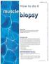 muscle biopsy How to do it