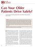 Can Your Older Patients Drive Safely?