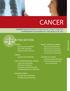 CANCER IN THIS SECTION: CANCER. PREFACE By Dr. Sanya Springfield & Dr. Peter Ogunbiyi, National Cancer Institute