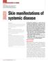 Skin manifestations of systemic disease