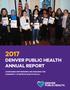 DENVER PUBLIC HEALTH ANNUAL REPORT