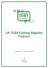 UK cooling TOBY. register. UK TOBY Cooling Register Protocol