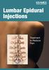 Lumbar Epidural Injections. Treatment to Reduce Pain