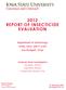 2012 REPORT OF INSECTICIDE EVALUATION