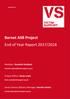 Barnet ASB Project End of Year Report 2017/2018