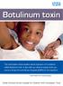 Botulinum toxin. Great Ormond Street Hospital for Children NHS Foundation Trust. Information for young people
