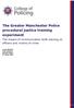 The Greater Manchester Police procedural justice training experiment