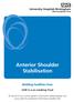Anterior Shoulder Stabilisation UHB is a no smoking Trust