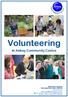 Volunteering. at Abbey Community Centre