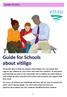 Guide for Schools about vitiligo YOUNG PEOPLE