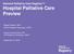 National Palliative Care Registry : Hospital Palliative Care Preview