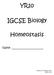 YR10. IGCSE Biology. Homeostasis