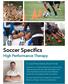 Soccer Specifics. High Performance Therapy. Course Presented by Stuart Hinds NIEL ASHER EDUCATION